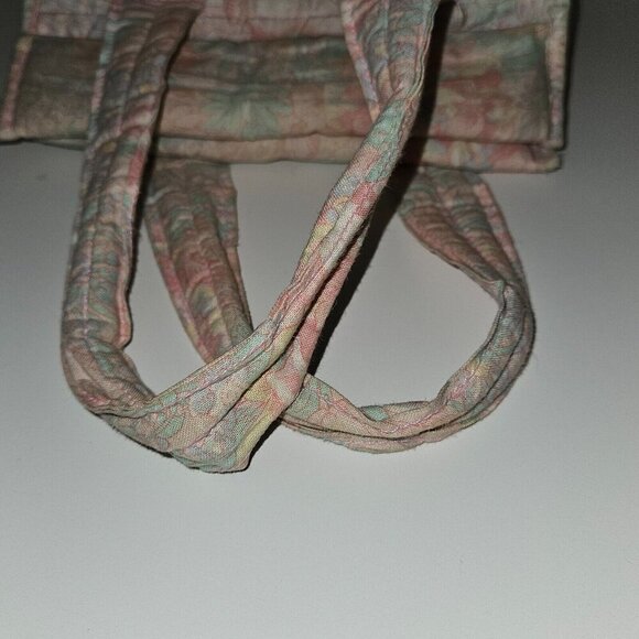 VTG Baby Connection Soft Style Pink Floral Diaper Bag Small 11x9 Green Blue READ - Picture 7 of 15